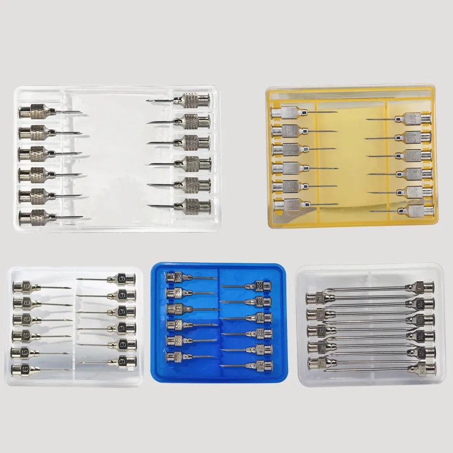 CAJA DE AGUJAS METÁLICAS