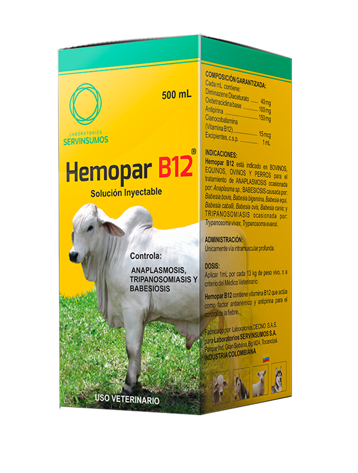 HEMOPAR B12 X 500 ML